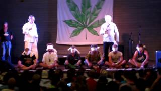 Nimbin  5 mei 2012 622  Mardi Grass  joint rolling contest 35 [upl. by Franklin492]