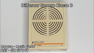 Diffuseur Sonore Merlin Gerin SR 57041 Comme Nugelec SER 121011 [upl. by Ingemar]