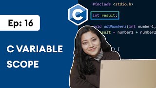 16 C Variable Scope  C Programming For Beginners [upl. by Ellak]