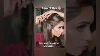 Easy and beautiful hairstyle hairstyles tutorial hairstylist  trending ytshorts sneakpeak [upl. by Stanway]