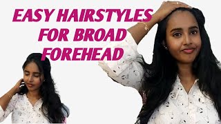 Easy Hairstyles For Broad Forehead  Malayalam  brownishgirl [upl. by Nelubez467]