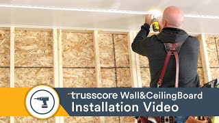 How To Install Trusscore PVC Wall and Ceiling Panels To Transform Your Garage [upl. by Rochella970]