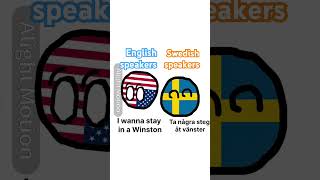 Swedish vs English speakers countryballs viral geography fypシ polandball alightmotion [upl. by Nothsa]