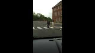 Walking backwards man Derby funny video [upl. by Monda]