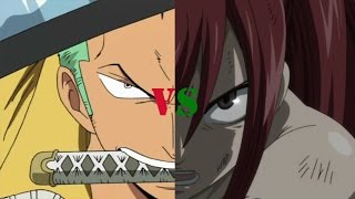 Erza vs Zoro AMV Across The Line [upl. by Giles]