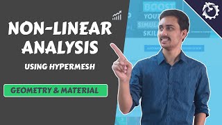 Hypermesh NonLinear Analysis Tutorial Geometry amp Material [upl. by Thornton]