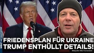 PUTINS KRIEG Paukenschlag Trump enthüllt Details zum Friedensplan zwischen Ukraine und Russland [upl. by Julissa]