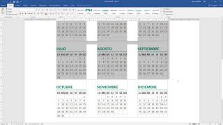 Como insertar un calendario en Word [upl. by Dde]