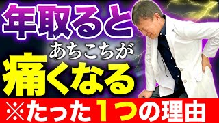 【老化じゃない】歳取ると全身に痛みが出るたった1つの理由！腰痛の黒幕を除去して若返る方法 [upl. by Iznil983]