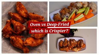 Chicken Wings Oven Baked vs Deep Fried2 dips ElijahSalt [upl. by Nellad87]