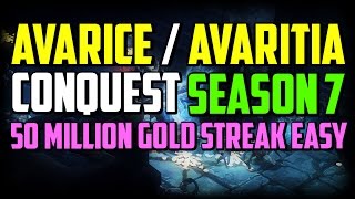 Diablo 3  Avarice  Avaritia Conquest Season 7 quot50 million Gold Streakquot 242 [upl. by Atteloj]