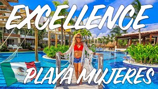 Excellence Playa Mujeres  Full Resort Tour  Mexico [upl. by Yenitirb631]