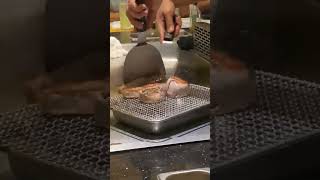 Fire style japanese cooking teppanyaki 😋 [upl. by Ballinger990]