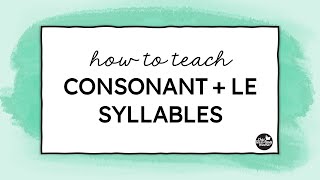 Teaching Final Stable Syllables [upl. by Roley]