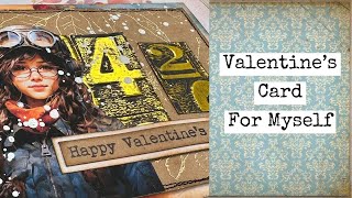 DIY Valentines Day CardFrom Vienna With LoveJunk Journal Snacks [upl. by Esiocnarf]