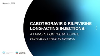 Cabotegravir amp Rilpivirine Longacting Injections [upl. by Graf]