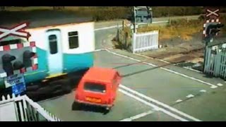 Car hit by train  Top Gear series 9  BBC [upl. by Egduj]