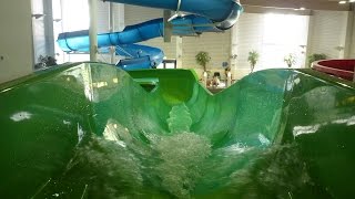 Åbybadet Mölndal  Green Water Slide Onride POV [upl. by Dawson181]