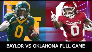 Baylor vs Oklahoma Full Game  2022 Full College Football Games [upl. by Kinimod]