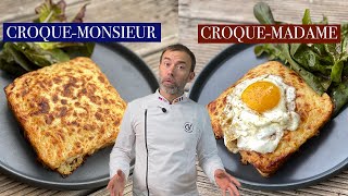 Croque Monsieur OR Croque Madame I Easy French recipe of the most tasty sandwich [upl. by Thatch]