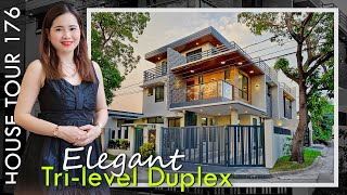 Nice Architectural Details Elegant 3 Storey Modern Duplex in BF Resort Las Pinas House Tour 176 [upl. by Annabella290]