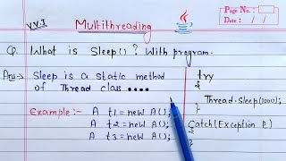 sleep method in java multithreading  Learn Coding [upl. by Naid]