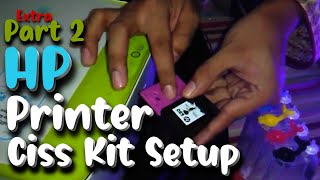 Install CISS ink tank kit HP Deskjet 2130 2135 3630 3635 HP 680 without tools part 2 Extra  DamLess [upl. by Airamzul932]