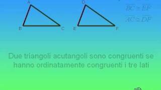 08  Terzo criterio di congruenza dei triangoli caso del triangolo acutangolo [upl. by Congdon884]