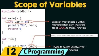 Scope of Variables  Local vs Global [upl. by Aremmat]