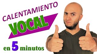 CALENTAMIENTO VOCAL RÁPIDO en 5 minutos COMO calentar LA VOZ [upl. by Wiedmann]