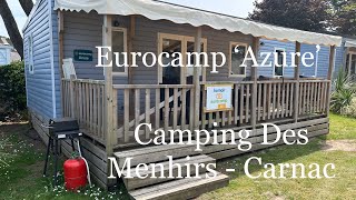 Eurocamp Azure Mobile Home  Camping Les Menhirs  Brittany  France [upl. by Llerral]