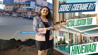 Godrej Park World Hinjewadi Phase 1  Riverhills Township  Actual Location  Godrej Codename r17 [upl. by Mercer92]