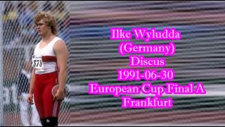 Ilke Wyludda Germany Discus 19910630 European Cup Final A Frankfurt [upl. by Releehw]