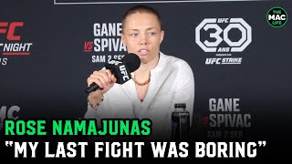 Rose Namajunas on Carla Esparza fight quotThat was one of the most boring fights everquot [upl. by Lasonde]