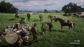 Wapiti Indian Tribe amp Sioux Tribe POW WOW  Red Dead Redemption 2 Online [upl. by Dinnie713]