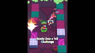 Sandy Jessie 1v3 Challenge 🫡🔥 BrawlStars Duels Shorts [upl. by Halona]