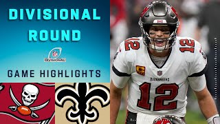 Buccaneers vs Saints Divisional Round Highlights  NFL 2020 Playoffs [upl. by Intihw]