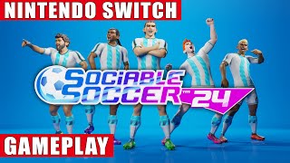 Sociable Soccer 24 Nintendo Switch Gameplay [upl. by Melodie303]