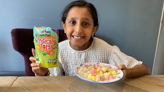 Trying Rowntrees Tropical Tots for the first time [upl. by Ardekal]