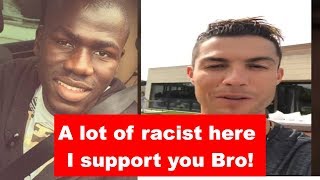 Ronaldo and footballers react to racism Koulibaly [upl. by Eciralc]