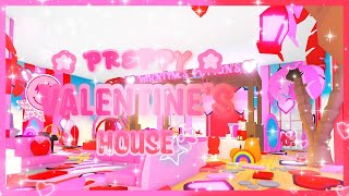 Adopt me preppy Valentines house Speed Build star [upl. by Anitak415]