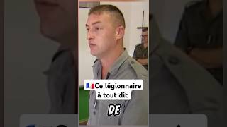 🇫🇷Ce légionnaire à tout ditlegionetrangere armeefrancaise pourtoi [upl. by Cheston]