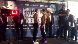 SEAN SHOWTIME DAVIS v PAUL ECONOMIDES  OFFICIAL WEIGH IN VIDEO  BRAGGING RIGHTS [upl. by Eiramasil]