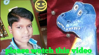 how to make a 3D dinosaurs  making by subhojit Mondal [upl. by Enelyam842]