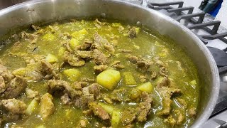 BISTEC DE RES CON PAPAS EN SALSA VERDE [upl. by Lladnik]