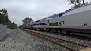 Amtrak California Zephyr 6 Passes Eckley Pier With AMTK 164 Phase IV HU Trailing 2nd 5182024 [upl. by Casar213]