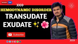 35 Transudate Vs Exudate fluid  Hemodynamic Disorders [upl. by Kennie576]