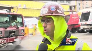 Concrete pours into Downtown Crossing [upl. by Nilram]