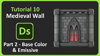 Substance Designer  Tutorial 10  Medieval Wall  Part 2  Base Color amp Emissive [upl. by Ames124]