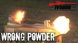 Smokeless Powder in a Muzzleloader [upl. by Eisiam]